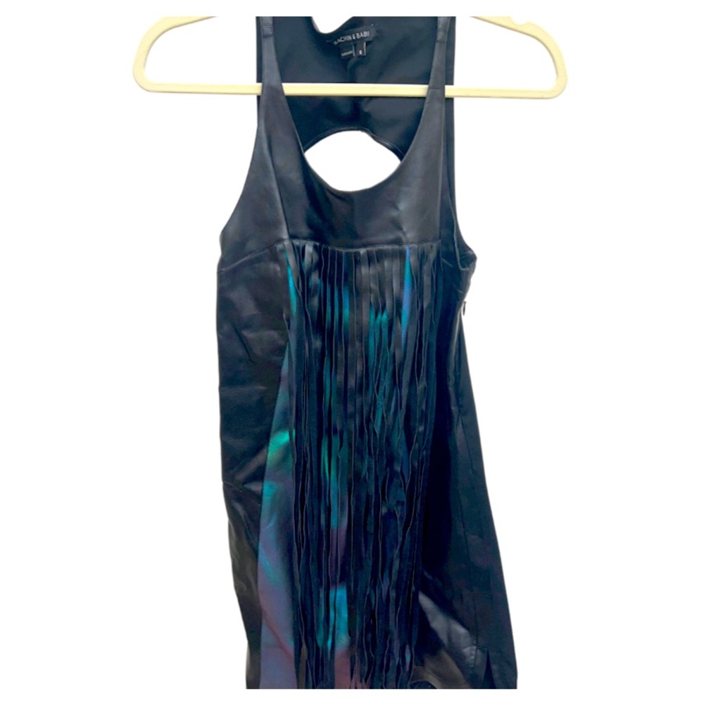 Sachin + Babi leather fringe dress